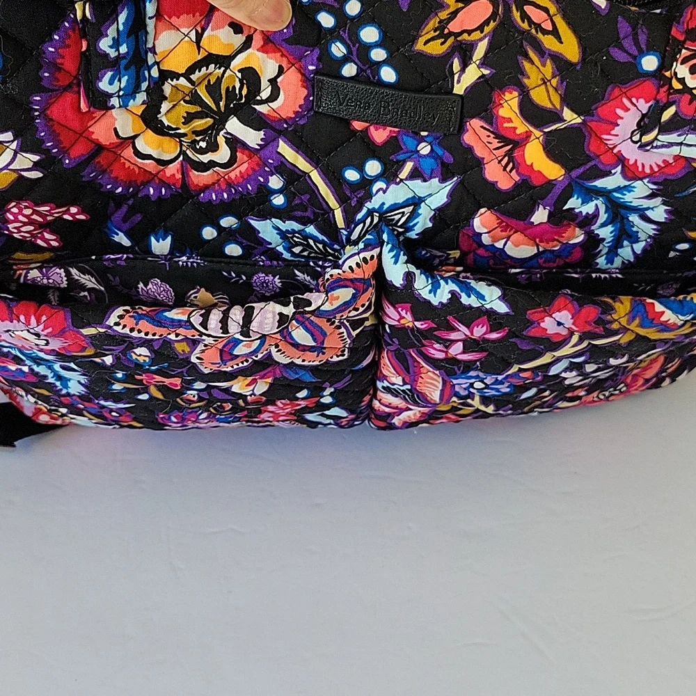 Vera Bradley Iconic Ultimate Convertible Baby Bag in Foxwood Print
